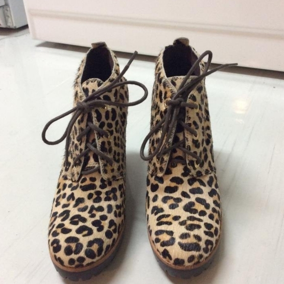 Sperry Leather Pony Hair Ankle Boots - Picture 2 of 8